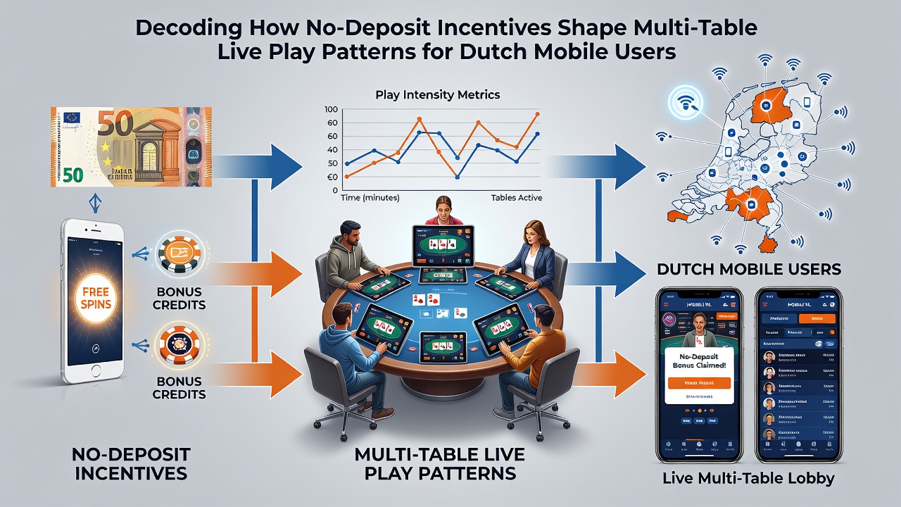 Mobiele multi-table live spel sessies en no-deposit beloningen in Nederland
