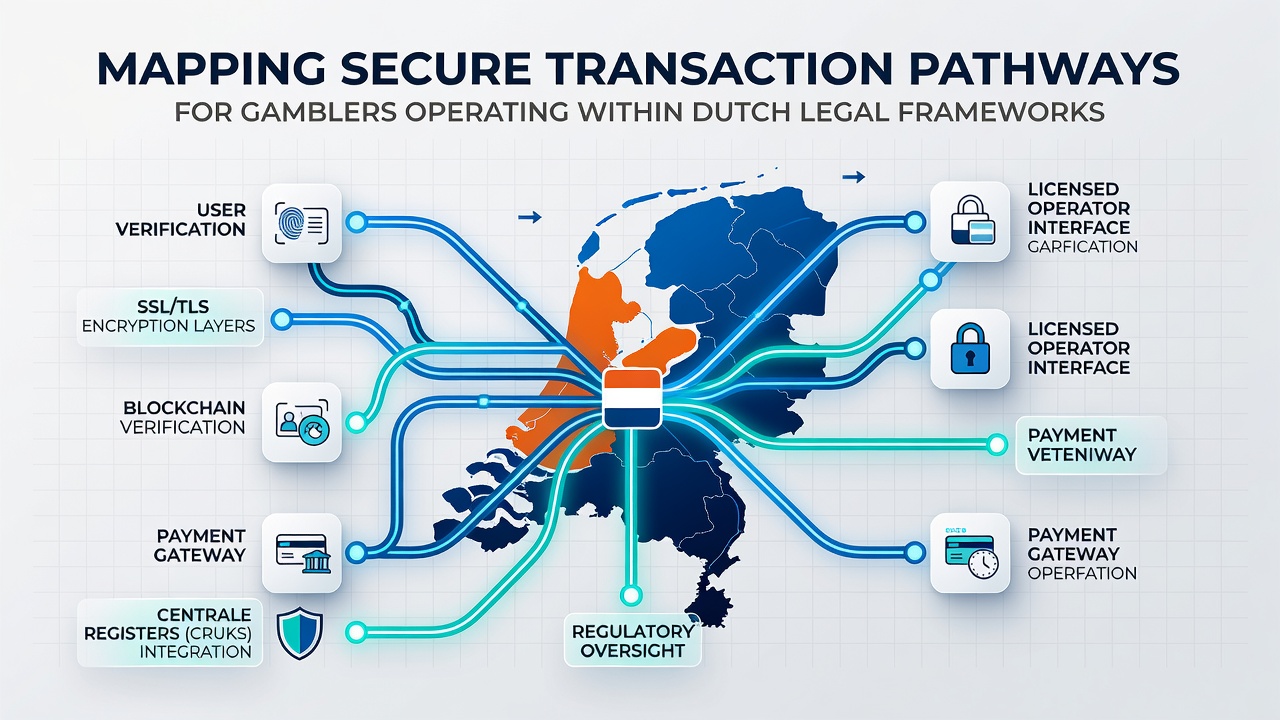 Diagram van gecontroleerde betalingsprocessen onder Nederlands toezicht